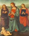 Madone avec des saints adorant l’enfant 1503 Renaissance Pietro Perugino